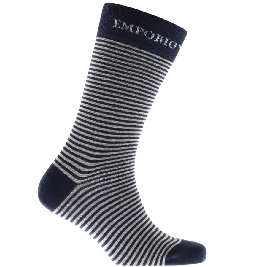 Alternative Image for ProductEmporio Armani 2 Pack Socks Navy3